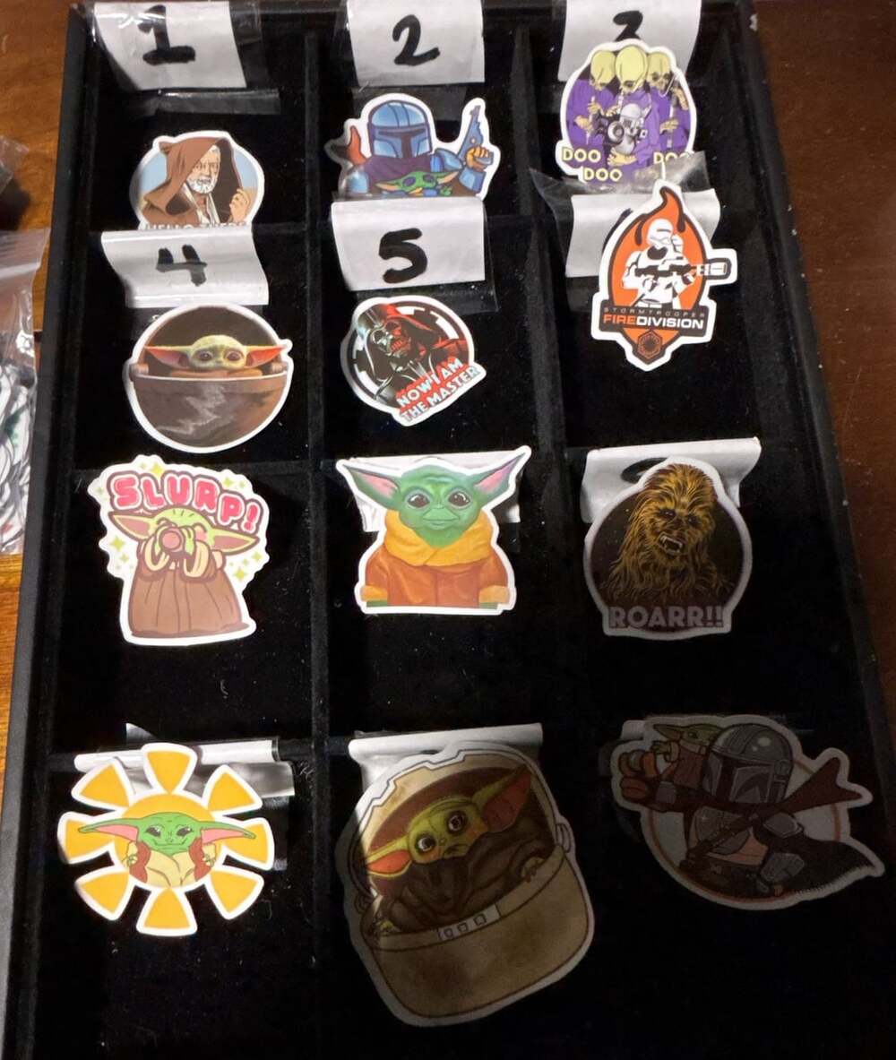 Star Wars The Mandalorian Vinyl Stickers Lot